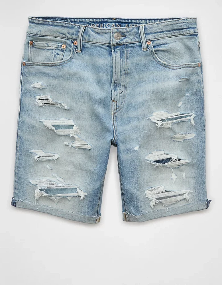AE 9" EasyFlex Patched Denim Short