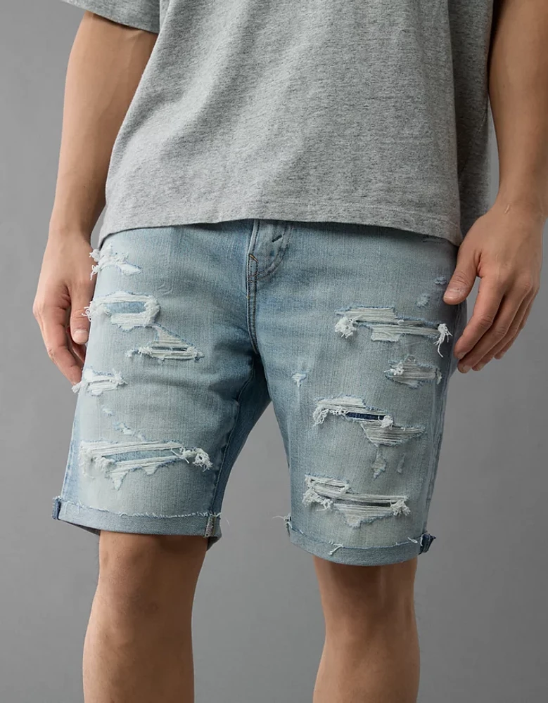 AE 9" EasyFlex Patched Denim Short