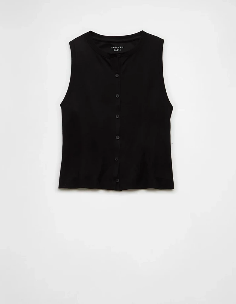 AE Button-Up Tank Top