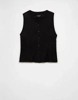 AE Button-Up Tank Top
