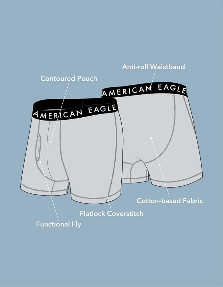 AEO Men's St. Patrick's Day Clovers 4.5" Classic Boxer Brief