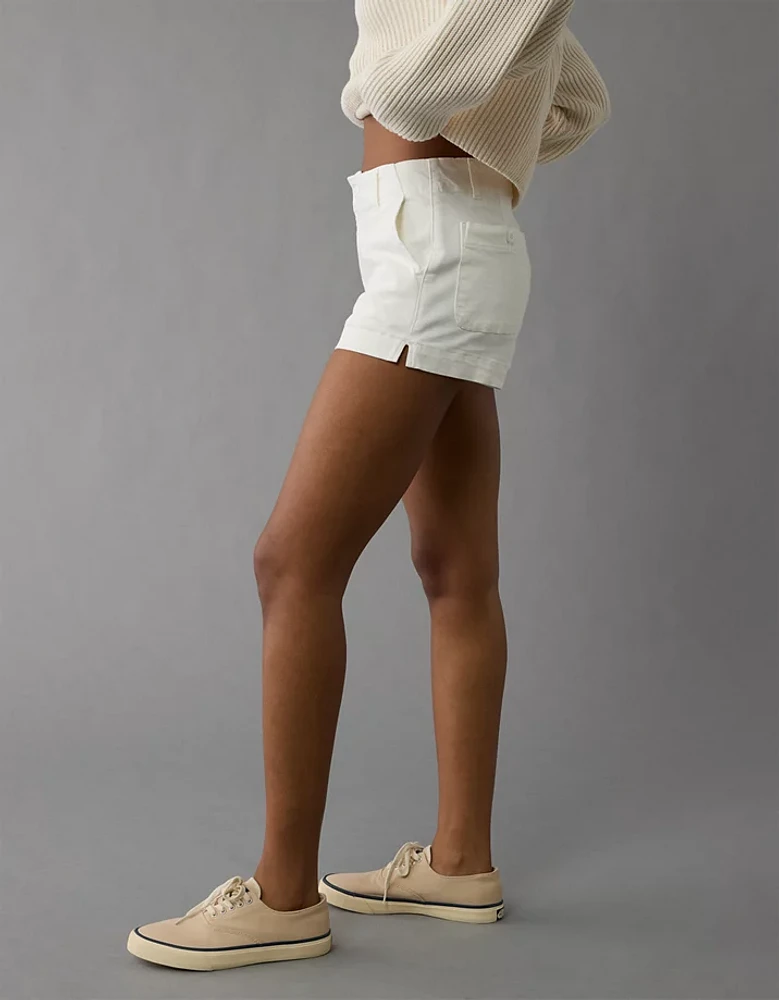 Short court de style pantalon à taille haute extensible AE