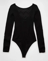 AE Long-Sleeve Lace Bodysuit