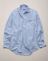 AE77 Premium Oversized Poplin Boyfriend Shirt