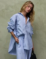 AE77 Premium Oversized Poplin Boyfriend Shirt