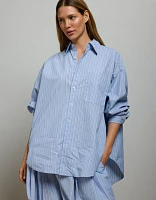 AE77 Premium Oversized Poplin Boyfriend Shirt