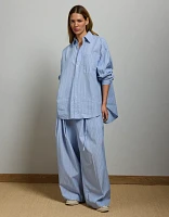 AE77 Premium Oversized Poplin Boyfriend Shirt