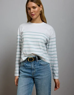 AE77 Premium Boxy Long-Sleeve T-Shirt