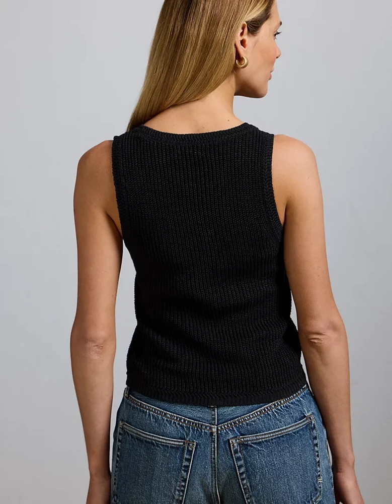 AE77 Premium Linen Sweater Tank Top