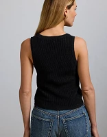 AE77 Premium Linen Sweater Tank Top