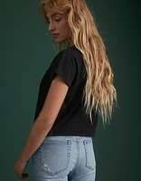 AE77 Premium Boxy Cropped Crewneck T-Shirt