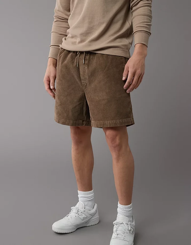 Short Trekker de style déjà porté en velours côtelé Flex 7 po AE