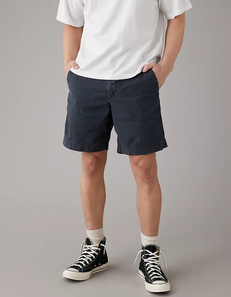 Short de fin semaine en mélange lin Flex 9 po AE