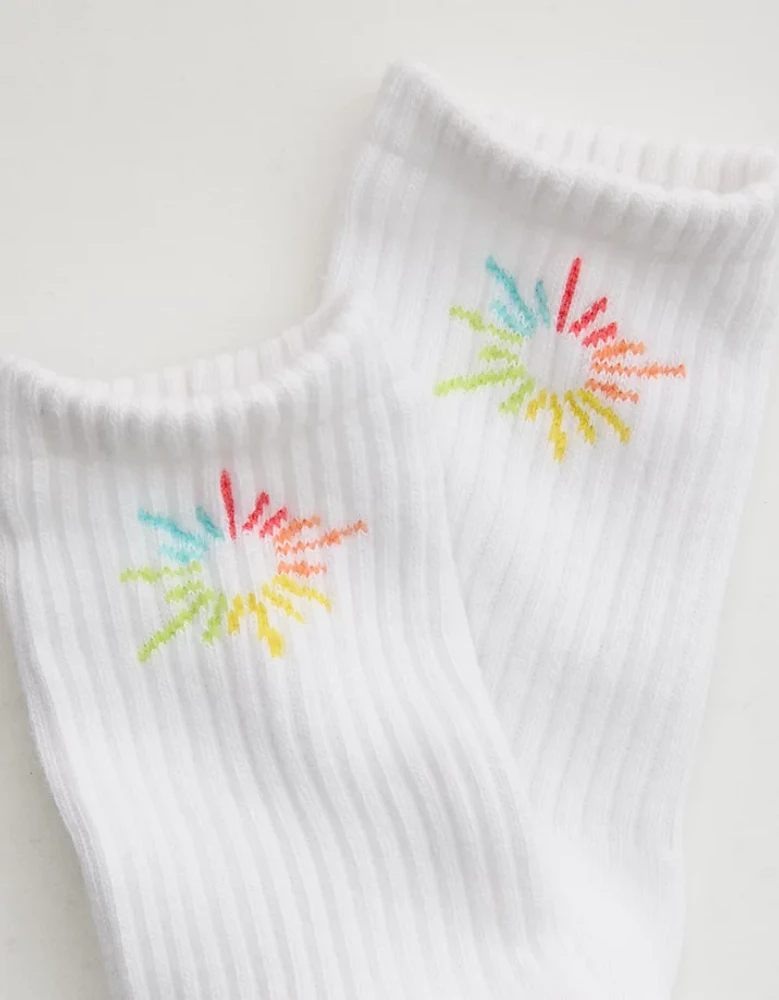 OFFLINE By Aerie Mesh Crew Socks
