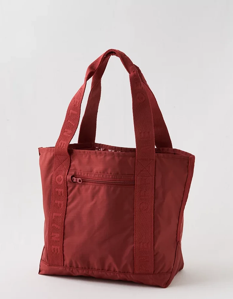 OFFLINE By Aerie Small Packable Nylon Tote Bag