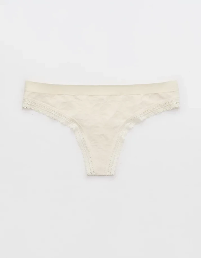 Superchill Cotton Jacquard Thong Underwear