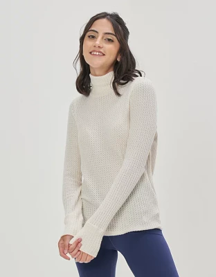 Aerie Waffle Long Sleeve Turtleneck T-Shirt