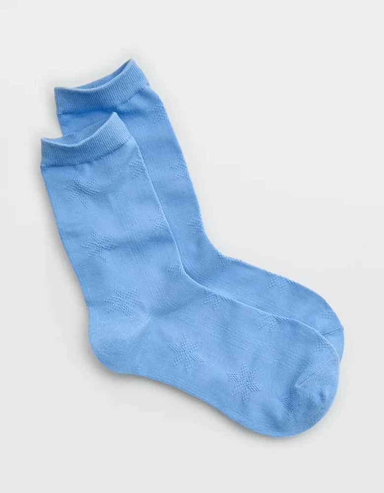Aerie Soft Pointelle Crew Socks