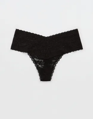 Show Off Vintage Lace Wide Waistband Thong Underwear