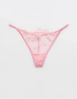 Show Off Embroidery Thong Underwear