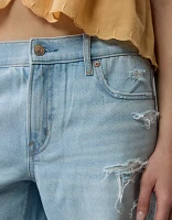 AE 8" Strigid Ripped Perfect Denim Bermuda Short