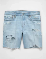 AE 8" Strigid Ripped Perfect Denim Bermuda Short