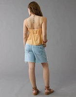 AE 8" Strigid Ripped Perfect Denim Bermuda Short