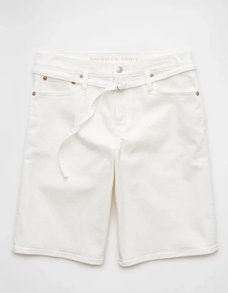 AE 11" Stretch Denim High-Waisted Jort