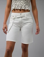 AE 11" Stretch Denim High-Waisted Jort