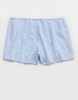 Aerie Off-Duty Embroidered Cotton Boxer
