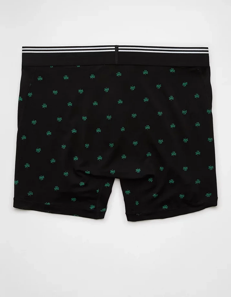 AEO Men's St. Patrick's Day Clovers 4.5" Ultra Soft Boxer Brief