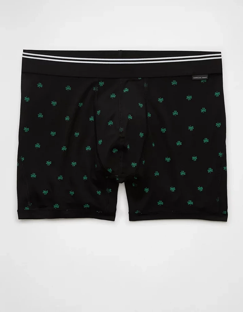 AEO Men's St. Patrick's Day Clovers 4.5" Ultra Soft Boxer Brief
