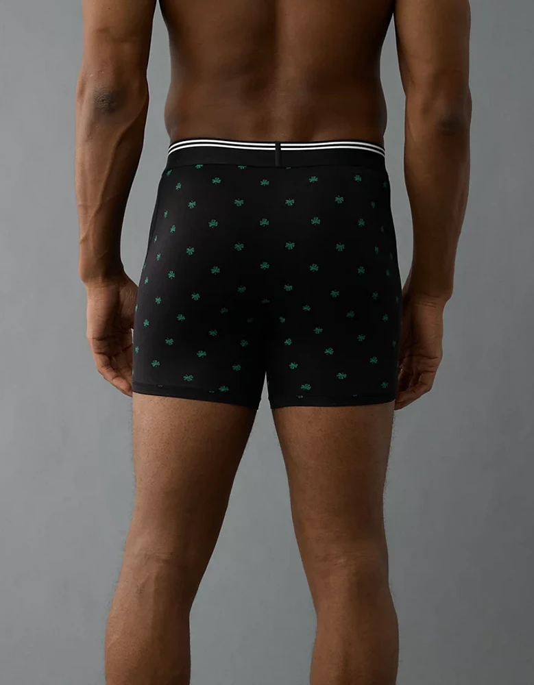 AEO Men's St. Patrick's Day Clovers 4.5" Ultra Soft Boxer Brief