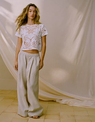 AE77 Premium Pull-On Linen Pant