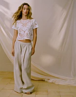 AE77 Premium Pull-On Linen Pant