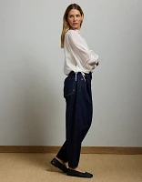 AE77 Premium Pleated Barrel Jean