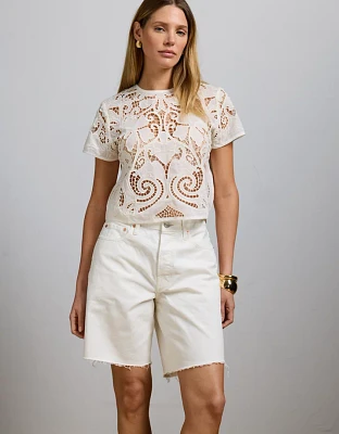 Short bermuda en denim ample haut de gamme AE77