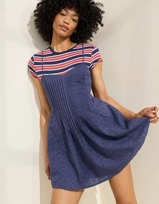 Aerie Eyelet Mini Dress