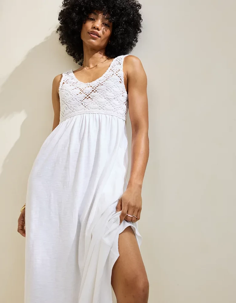 Aerie Crochet Maxi Dress