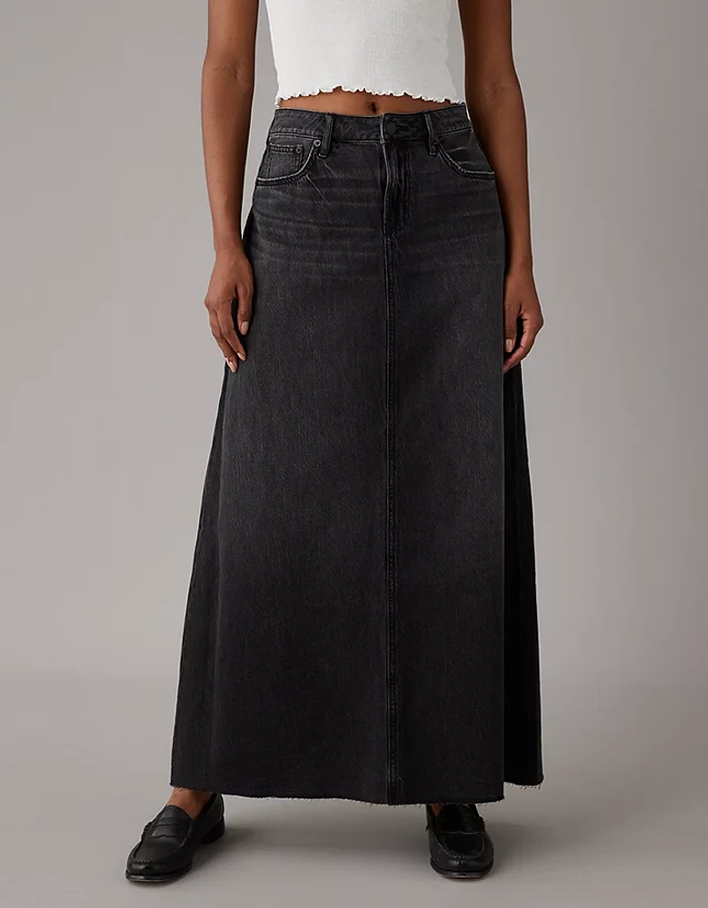 Jupe longue en denim jusqu’au sol AE