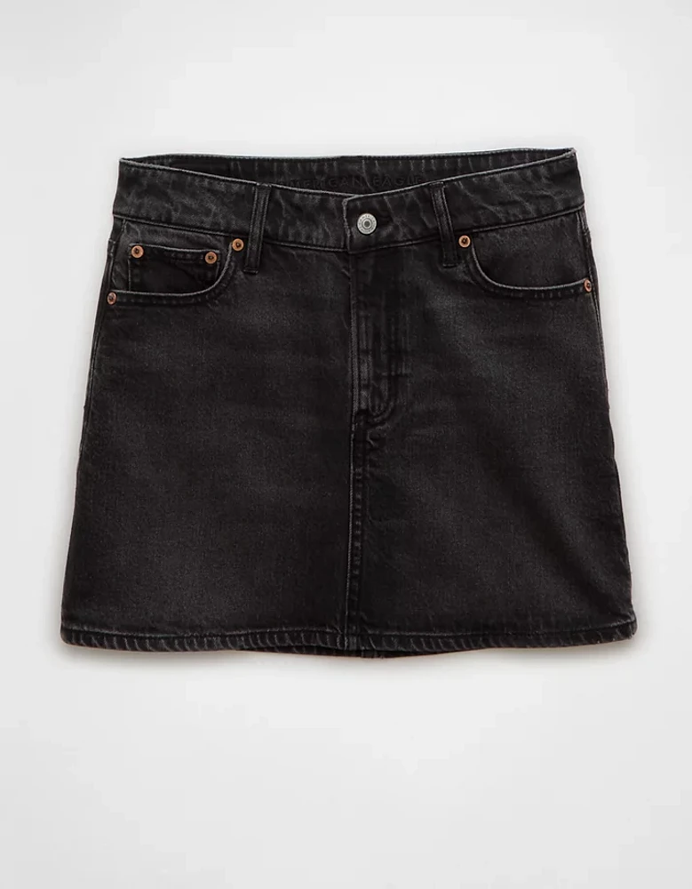 AE Stretch High-Waisted Perfect Denim Mini Skirt