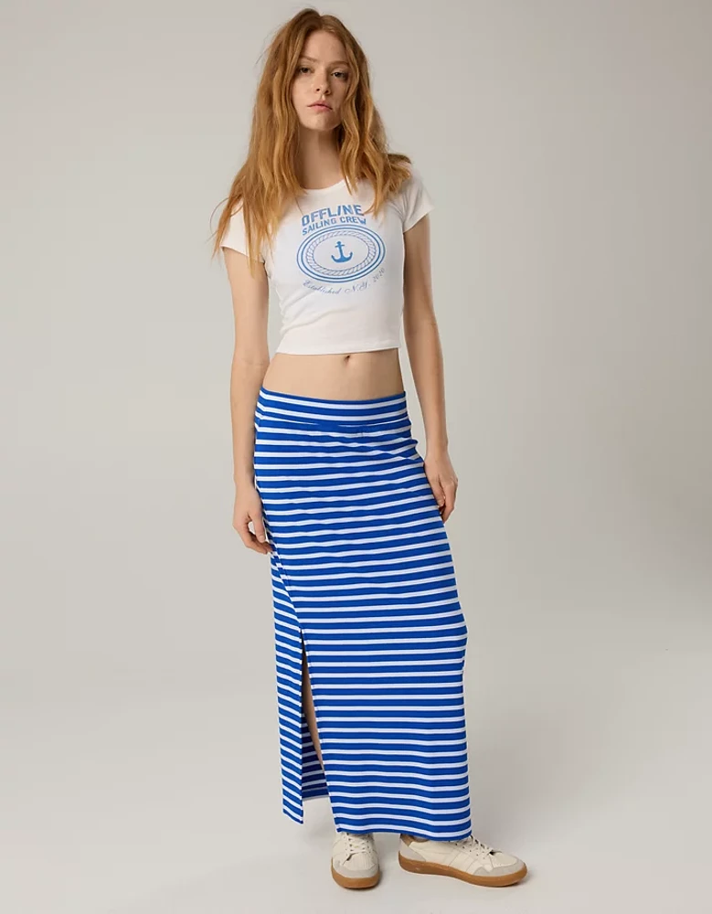 OFFLINE By Aerie Thumbs Up Heavyweight Maxi Skirt