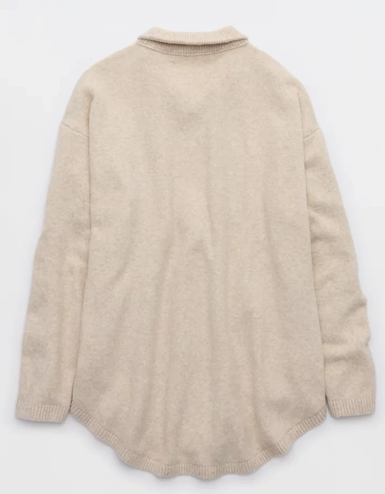 Aerie unREAL Button Down Cardigan