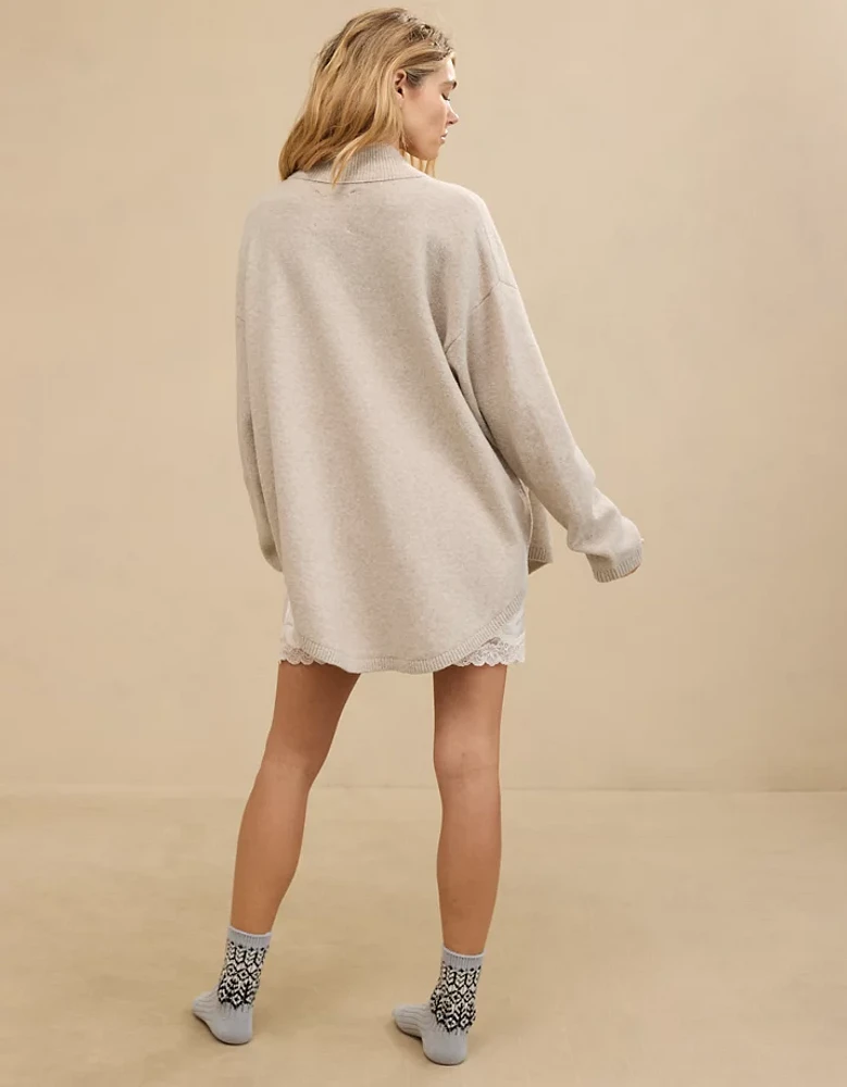 Aerie unREAL Button Down Cardigan