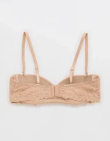 Show Off Rosey Lace Strapless Push Up Bra