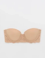 Show Off Rosey Lace Strapless Push Up Bra