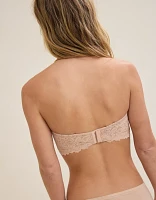 Show Off Rosey Lace Strapless Push Up Bra