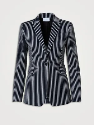 Blazer Pinstripe Print