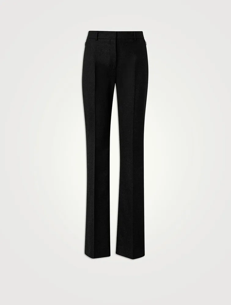 Marilyn Wool Flannel Bootcut Trousers