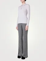 Cashmere And Silk Polo Sweater